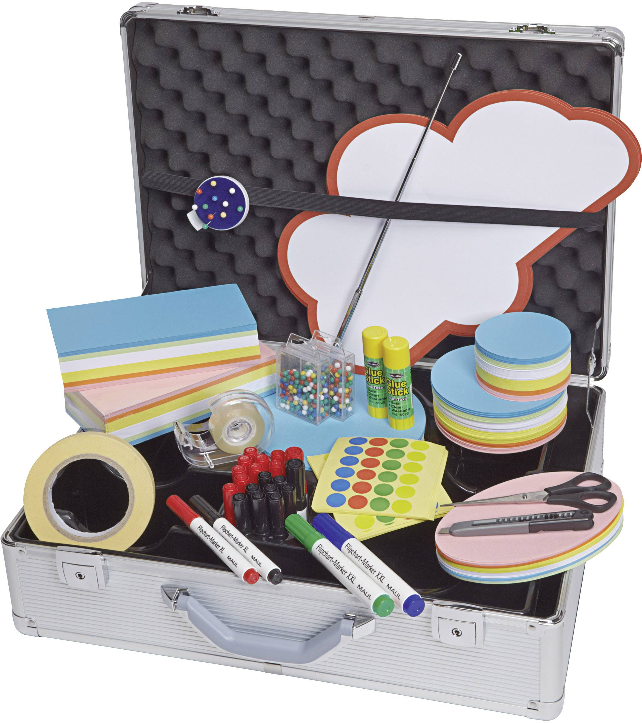 Maul MAULpro confident Moderationskoffer Aluminium Anzahl Teile: 2782 500 mm x 170 mm x 420 mm Silber