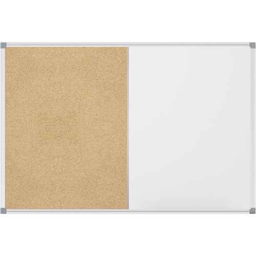 Maul Whiteboard, Pinnwand Combiboard MAULstandard (B x H) 60cm x 45cm Weiß kunststoffbeschichtet Quer- oder Hochformat