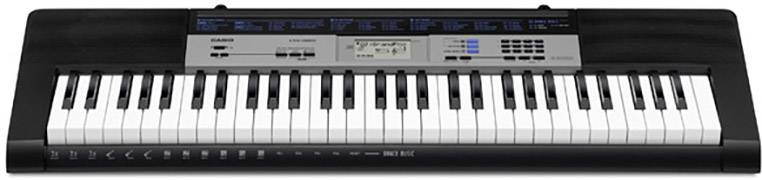 Casio CTK-1550SET Keyboard Schwarz, Grau inkl. Netzteil, inkl. Stativ