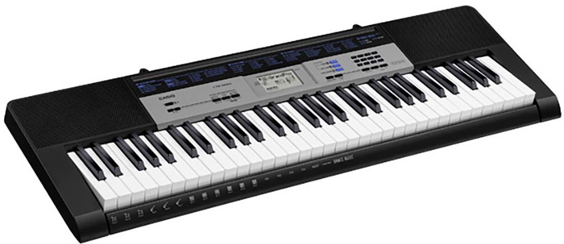 Casio CTK-1550SET Keyboard Schwarz, Grau inkl. Netzteil, inkl. Stativ