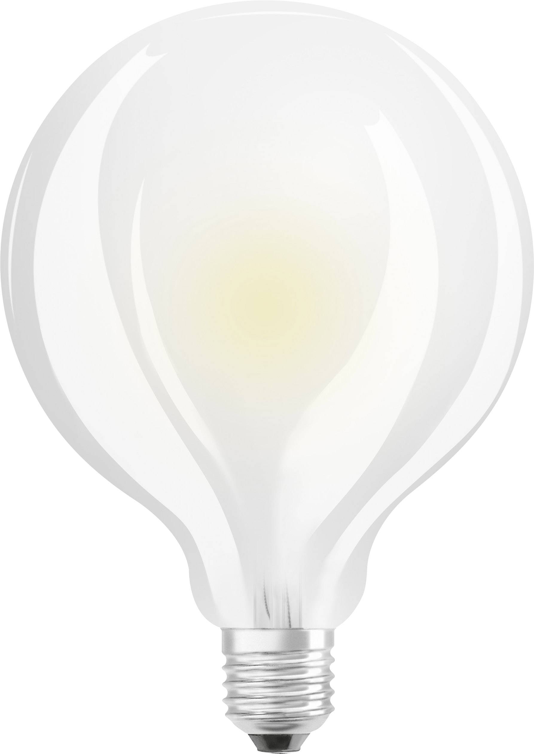 Transparente Glühbirne mit warmem, sanftem Lichtschein, symbolisiert Ideen oder Inspiration.