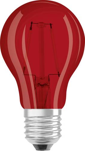 Osram LED EEK A+ (A++ - E) E27 Glühlampenform 2W = 15W Rot (Ø x L) 55mm x 105mm Filament 1St.