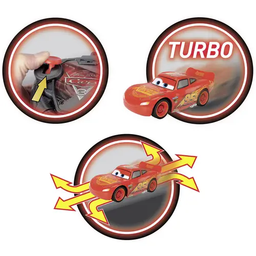 Dickie Toys 203084003 RC Cars 3 Turbo Lightning McQueen 1:24 RC Einsteiger Modellauto Dickie Toys 203084003 RC Cars 3 Turbo Lightning McQueen 1:24 RC Einsteiger Modellauto