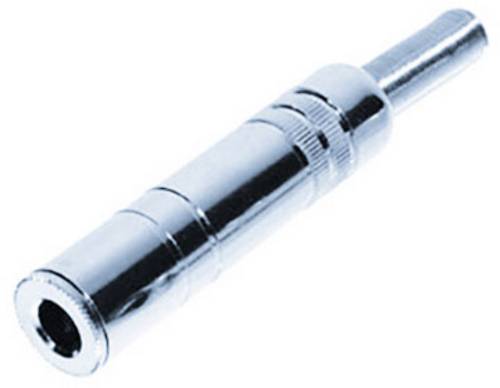 TRU Components 1559787 Klinken-Steckverbinder 6.35 mm Kupplung, gerade Polzahl: 3 Stereo Silber 1 S