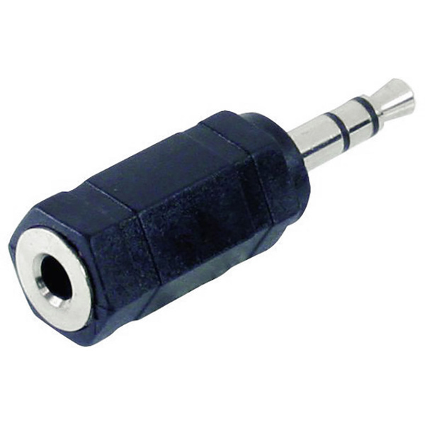TRU Components Klinken-Adapter Klinkenstecker 3.5mm - Klinkenbuchse 3.5mm Mono Polzahl (num):2