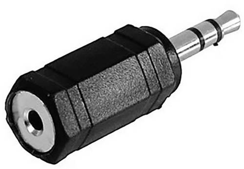 TRU Components Klinken-Adapter Klinkenstecker 3.5 mm - Klinkenbuchse 2.5 mm Stereo Polzahl:3