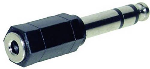 TRU Components Klinken-Adapter Klinkenstecker 6.35 mm - Klinkenbuchse 3.5 mm Stereo, Mono Polzahl:3