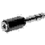 TRU Components Klinken-Adapter Klinkenstecker 6.35 mm - Klinkenbuchse 3.5 mm Stereo, Mono Polzahl (