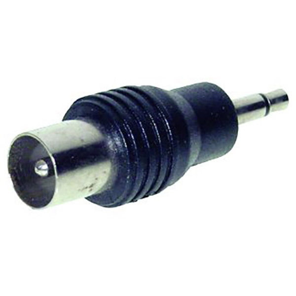 TRU Components Klinken-Adapter Klinkenstecker 3.5mm - Koax-Stecker Mono Polzahl (num):2