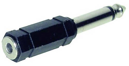 TRU Components Klinken-Adapter Klinkenstecker 6.35 mm - Klinkenbuchse 3.5 mm Mono Polzahl:2