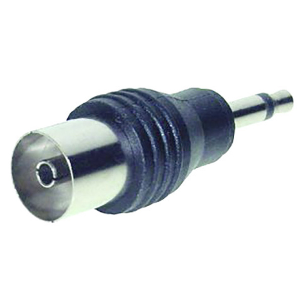 TRU Components Klinken-Adapter Klinkenstecker 3.5mm - Koax-Buchse Mono Polzahl (num):2