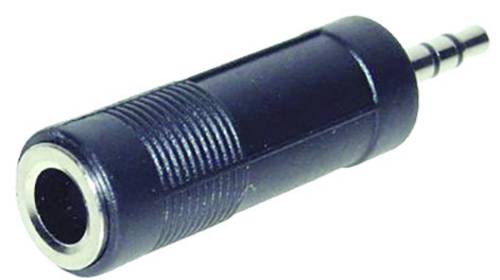 TRU Components Klinken-Adapter Klinkenstecker 3.5 mm - Klinkenbuchse 6.35 mm Stereo Polzahl:3