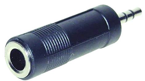 Ein schwarzer 3,5-mm-Klinkenadapter für Audioverbindungen.
