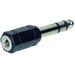 TRU Components Klinken-Adapter Klinkenstecker 6.35 mm - Klinkenbuchse 3.5 mm Stereo Polzahl (num):3