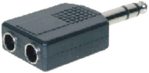 TRU Components Klinken-Adapter Klinkenstecker 6.35 mm - Klinkenbuchse 6.35 mm Stereo Polzahl:3
