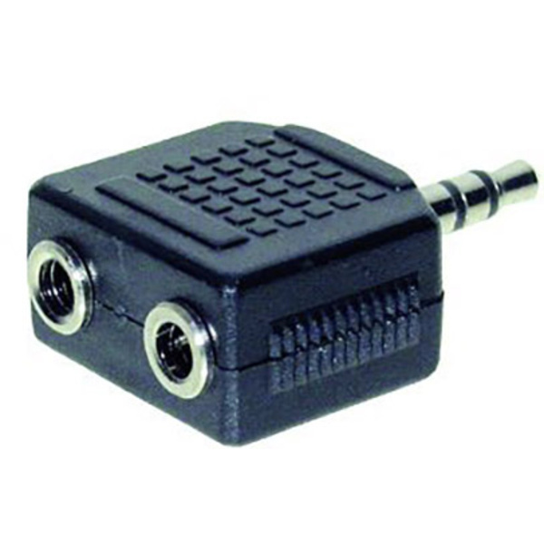 TRU Components Klinken-Adapter Klinkenstecker 3.5 mm - Klinkenbuchse 3.5 mm Stereo Polzahl (num):3