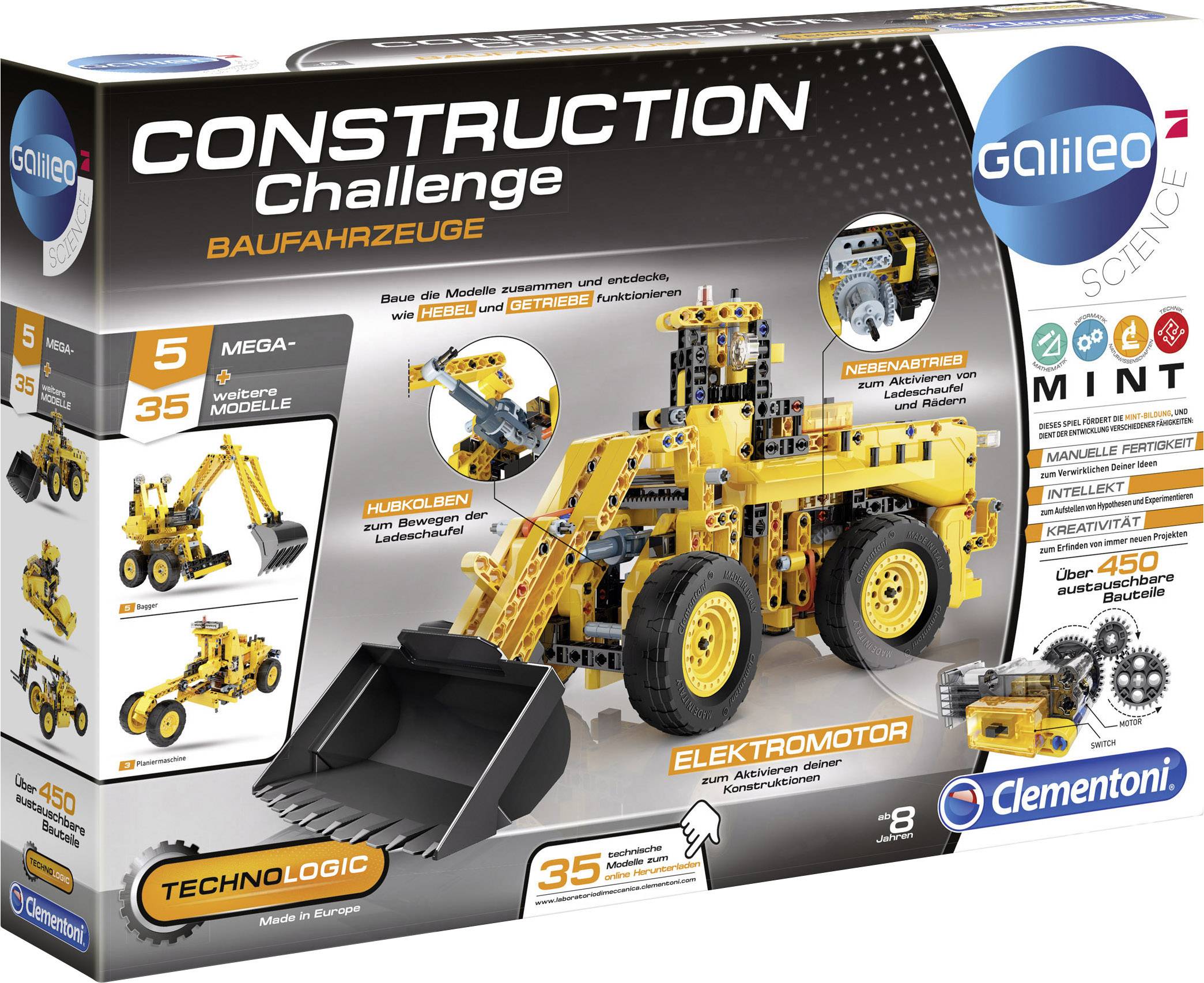 Clementoni Construction Challenge - Baufahrzeuge