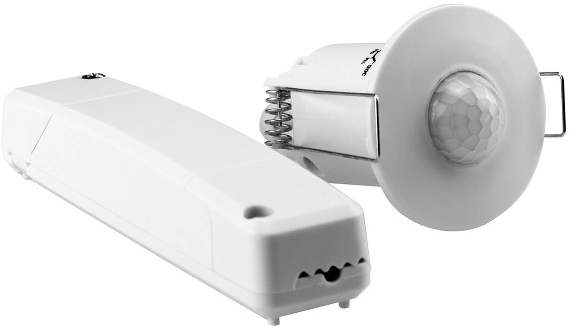 Grothe 94506 Aufputz, Decke, Einbau PIR-Bewegungsmelder 360° Relais Weiß IP20