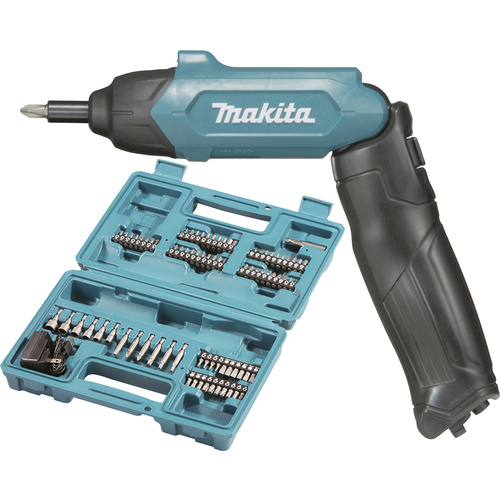 Makita DF001DW Cordless screwdriver, Cordless bendable screwdriver 3.6 V 1.5 Ah Li-ion incl. rechargeables, incl. charger, incl