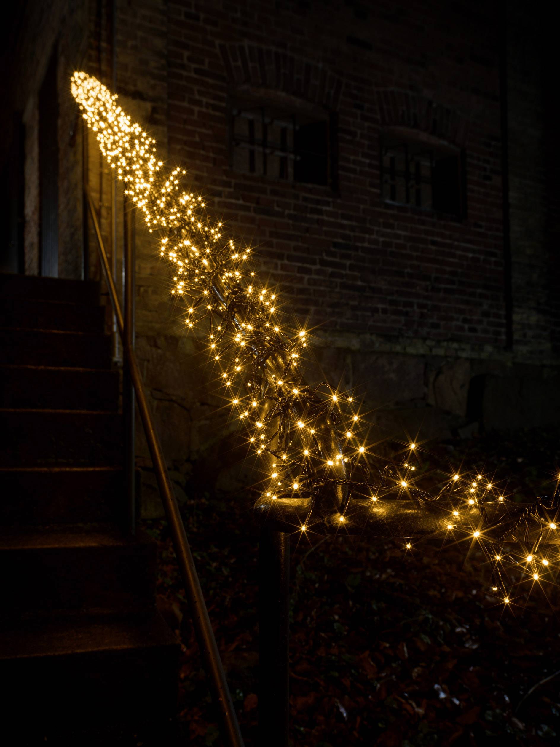 Konstsmide LED Büschellichterkette 24 V EEK: F (A - G) Lichterkette Bernstein