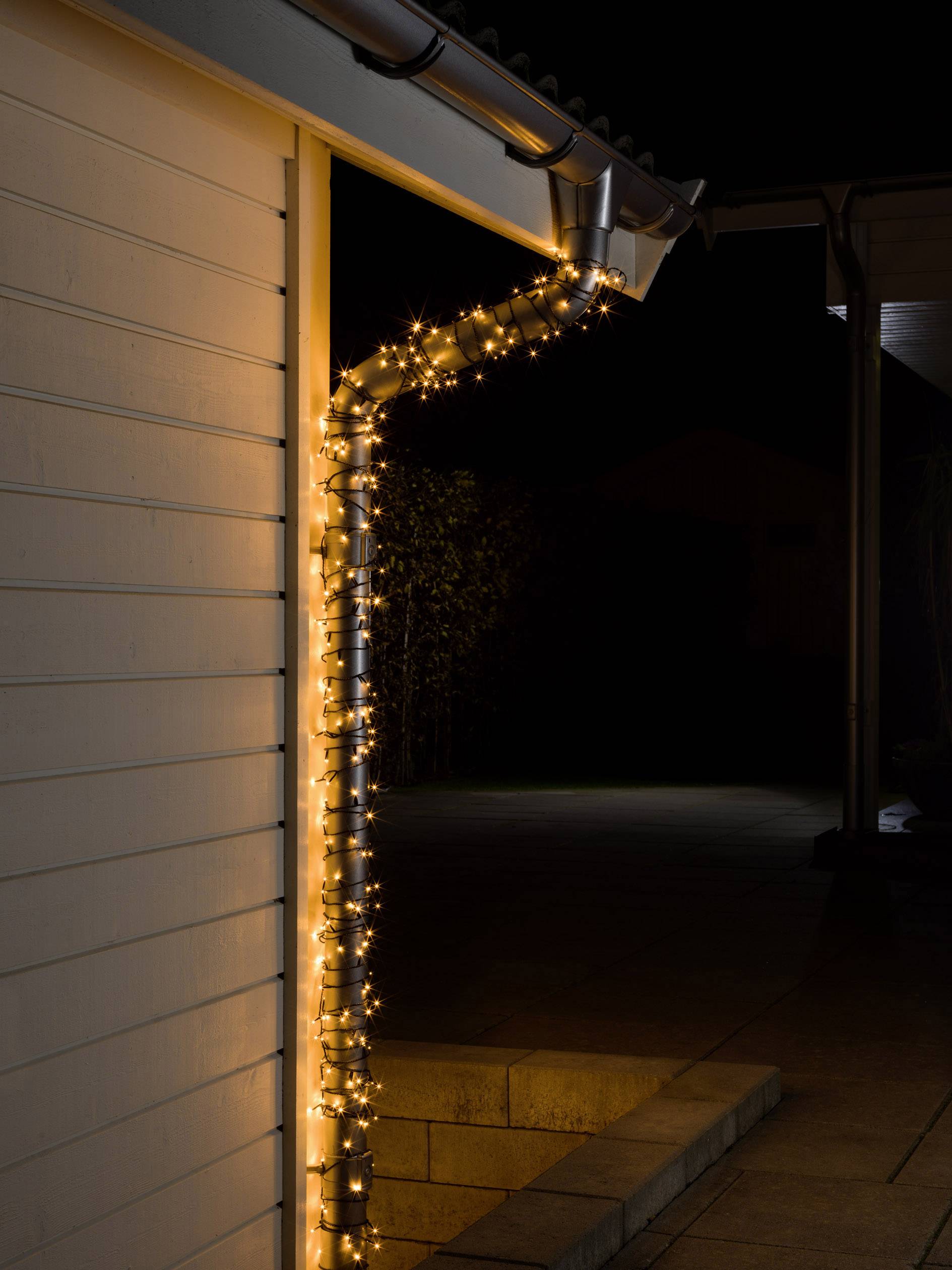 Konstsmide 3610-800 Micro-Lichterkette Außen EEK: G (A - G) netzbetrieben Anzahl Leuchtmittel 40 LED Bernstein Beleuchtete Länge: 6.24 m