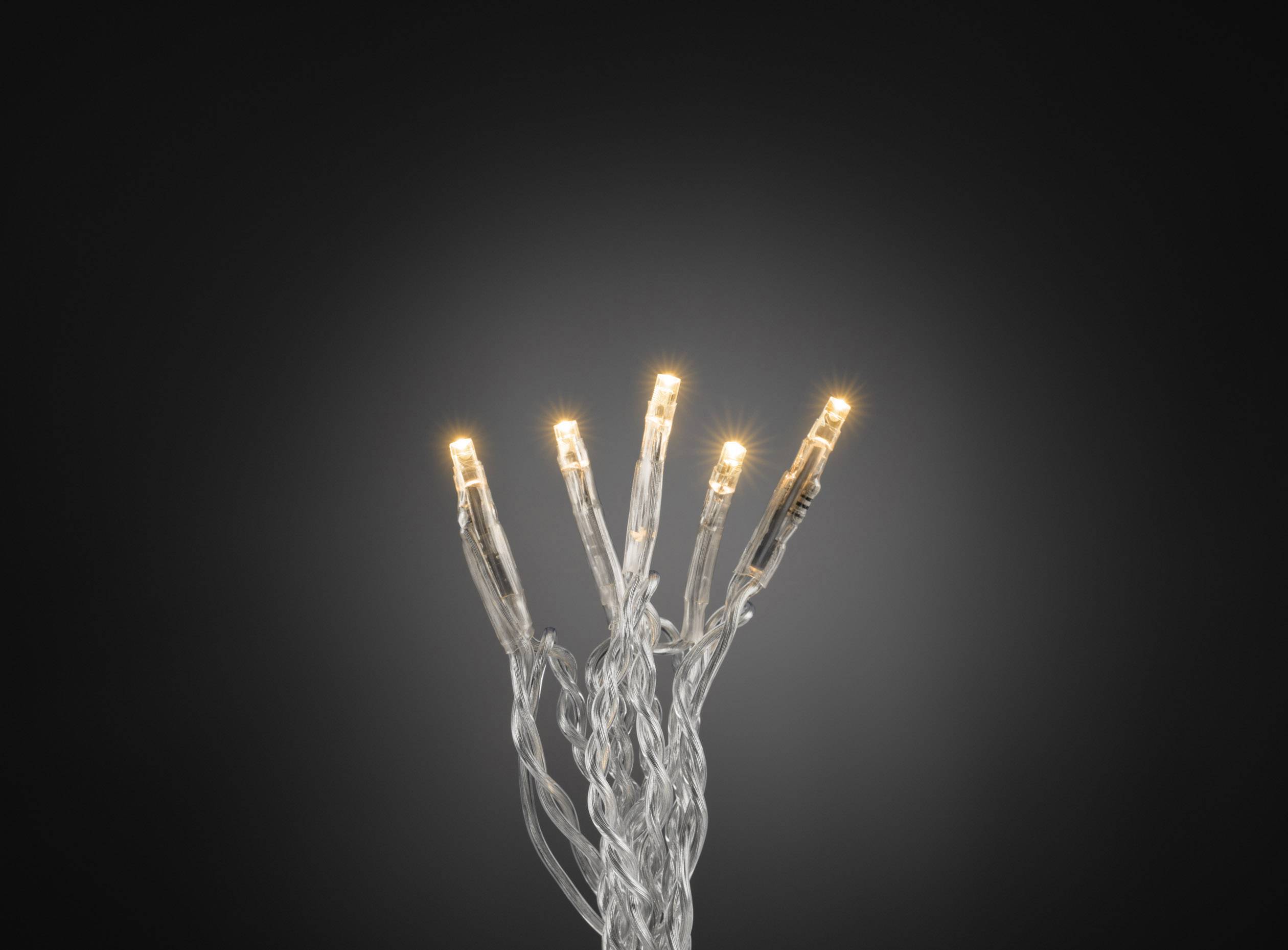 Konstsmide 6353-823 Micro-Lichterkette Innen EEK: G (A - G) netzbetrieben Anzahl Leuchtmittel 50 LED Bernstein Beleuchtete Länge: 3.43 m
