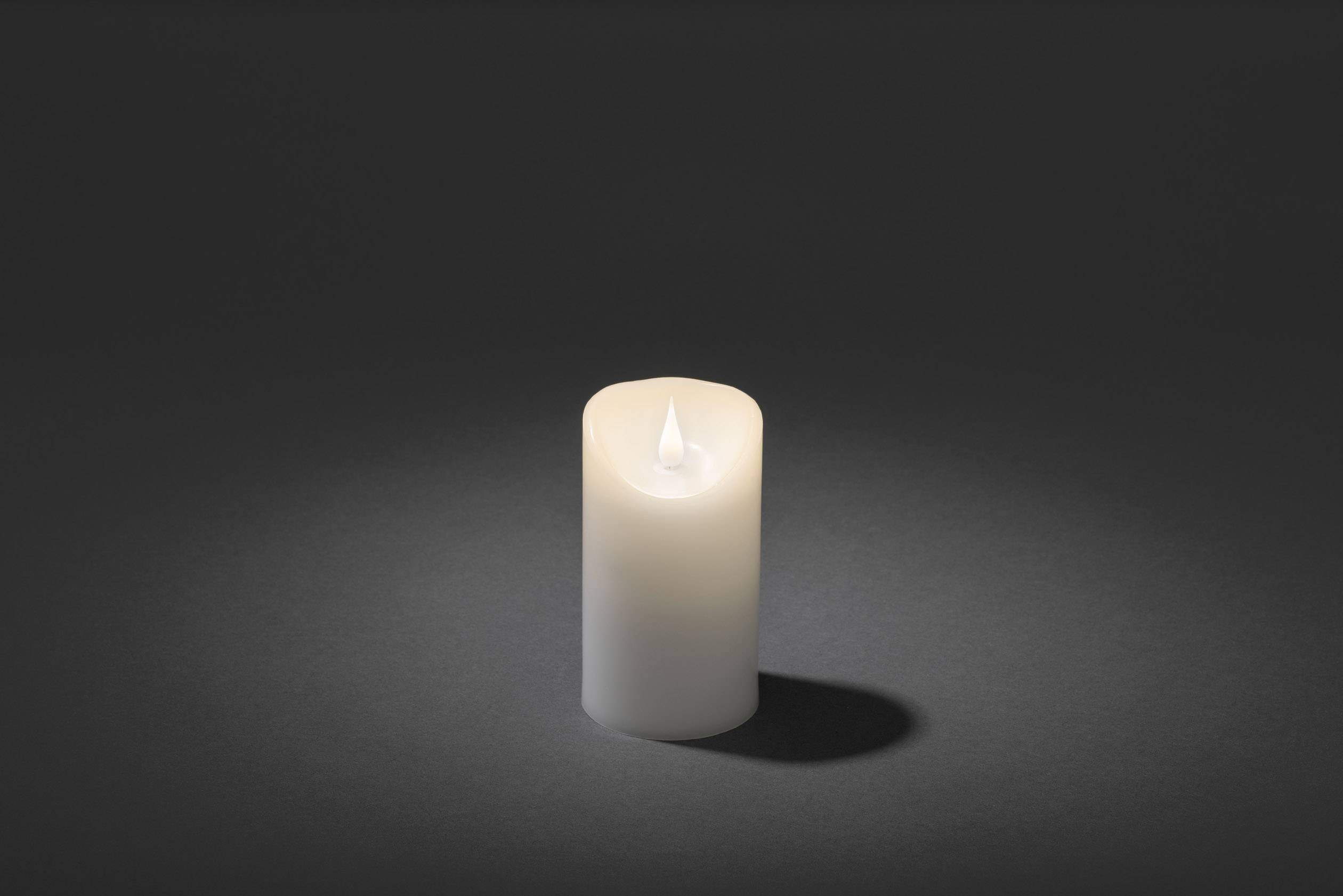 Konstsmide 1830-100 LED-Echtwachskerze Weiß Warmweiß