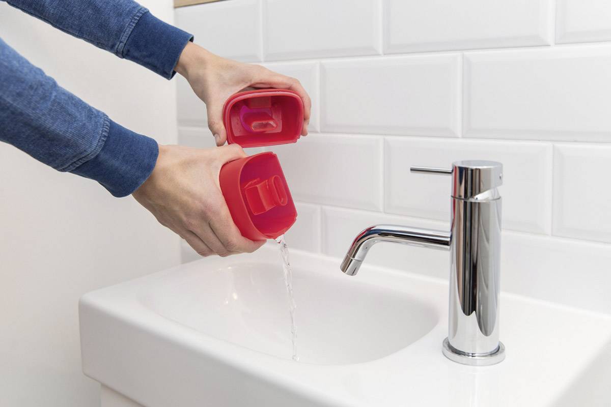 Vileda Windowmatic POWER Fenstersauger Grau, Rot