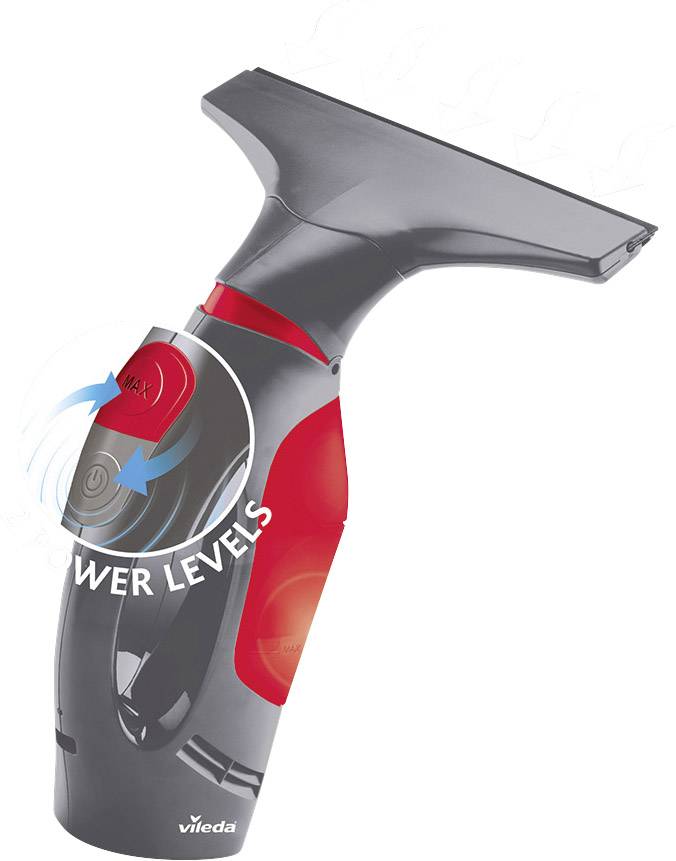 Vileda Windowmatic POWER Fenstersauger Grau, Rot