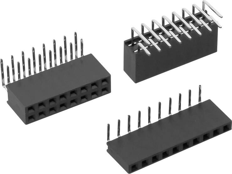 TRU Components Buchsenleiste (Standard) Anzahl Reihen: 1 Polzahl je Reihe: 10 TC-0318159-10-1-00 1