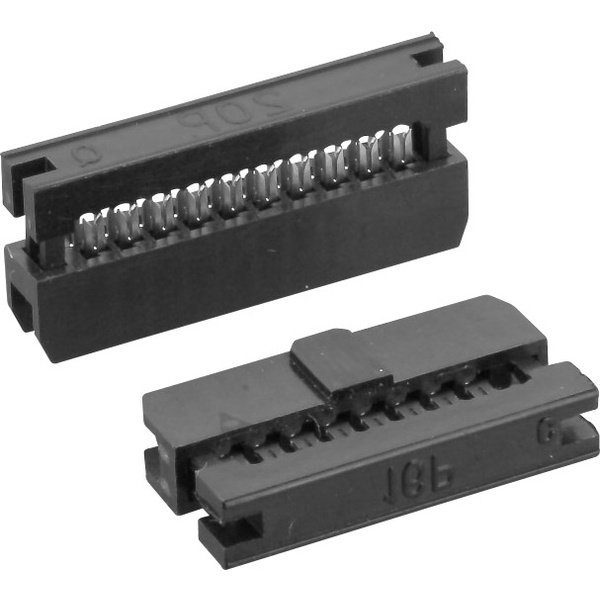 TRU Components TC-0686343-24-60-1Pfosten-Steckverbinder Rastermaß: 2mm Polzahl Gesamt: 24 Anzahl Reihen: 2