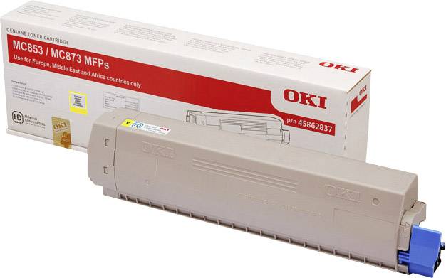 OKI Toner MC853 MC873 Original Gelb 7300 Seiten 45862837