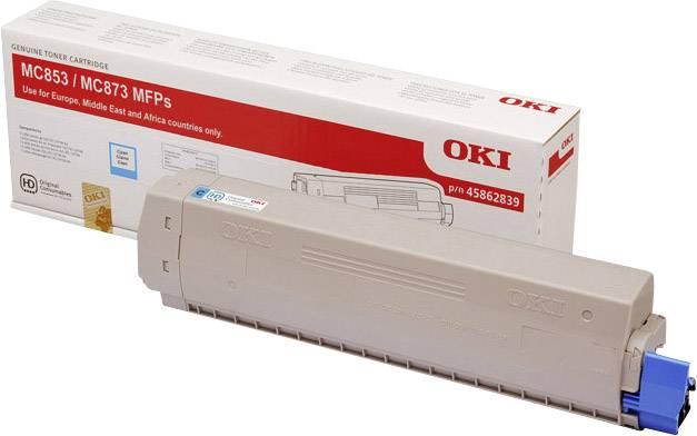 OKI Tonerkassette MC853 MC873 Original Cyan 7300 Seiten 45862839