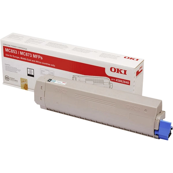 OKI Toner MC853 MC873 Original Schwarz 7000 Seiten 45862840 OKI Toner MC853 MC873 Original Schwarz 7000 Seiten 45862840