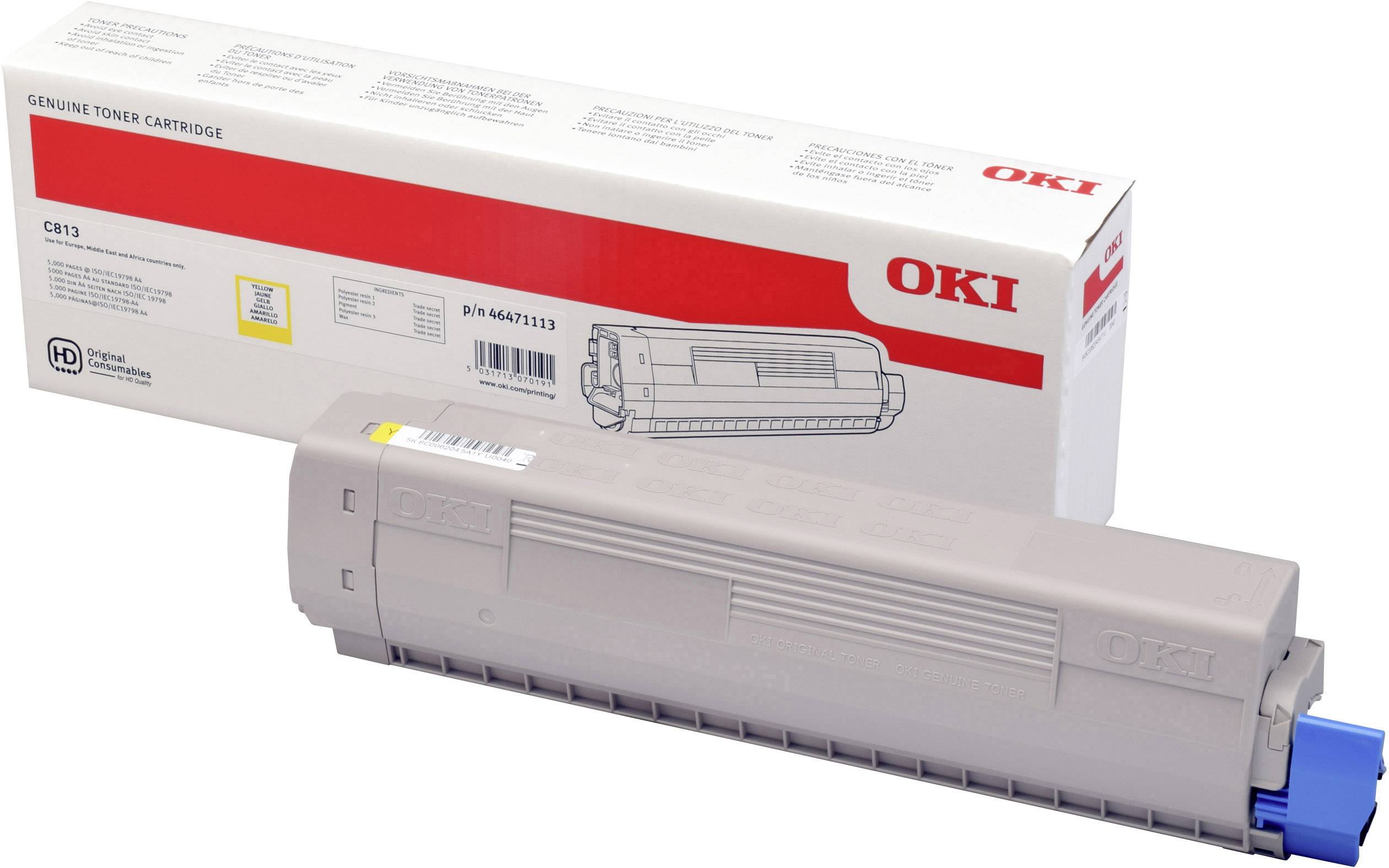 OKI Tonerkassette C813 Original Gelb 5000 Seiten 46471113