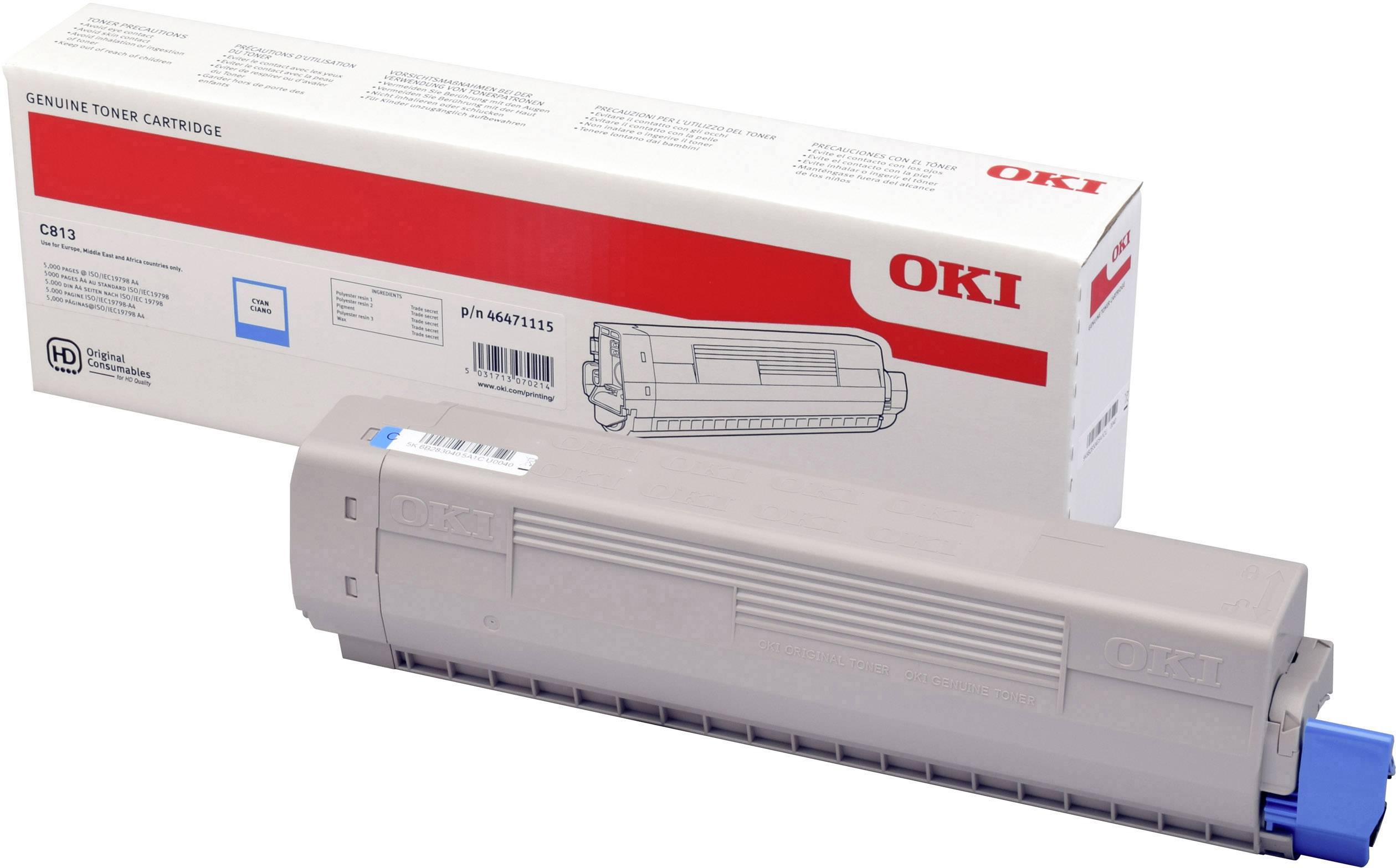 OKI Tonerkassette C813 Original Cyan 5000 Seiten 46471115