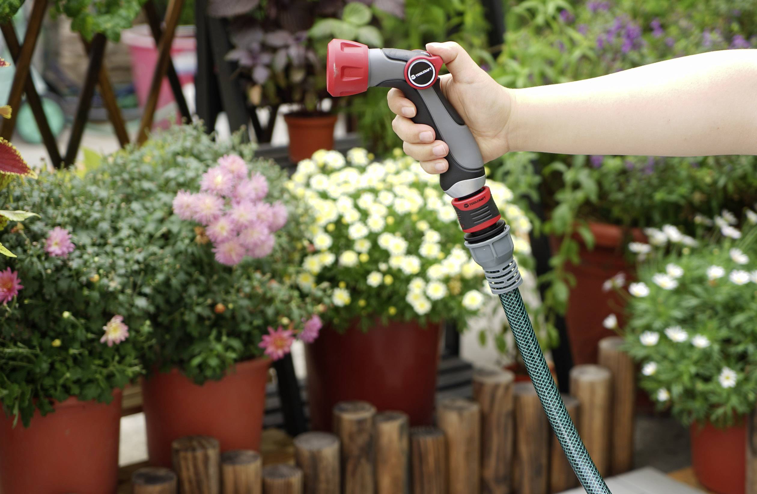 TOOLCRAFT 1561115 Kunststoff Schlauchkupplung 19mm (3/4") Ø Wasserstop