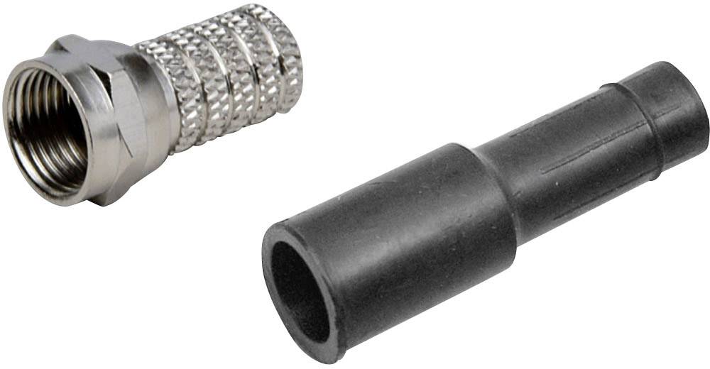 BKL Electronic 0403502 F-Stecker mit Gummitülle Anschlüsse: F-Stecker Kabel-Durchmesser: 7.50mm