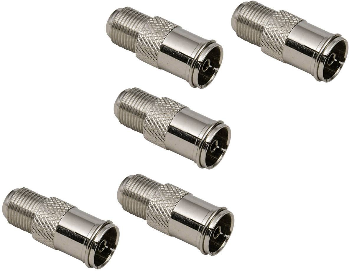 BKL Electronic 0403553 Koax-F-Adapter-Set Anschlüsse: F-Quick-Buchse, Koax-Buchse IEC 5 St.