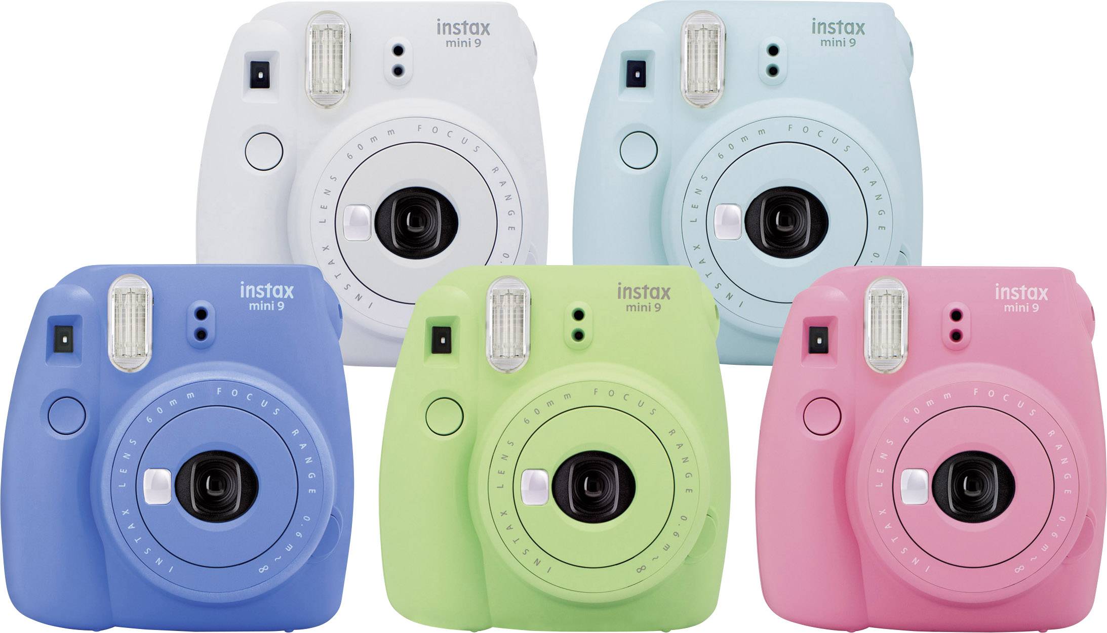Fujifilm Instax Mini 9 Sofortbildkamera Smoke, Weiß