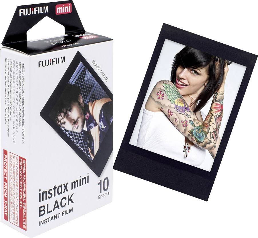Fujifilm Instax Mini Black Frame Sofortbild-Film