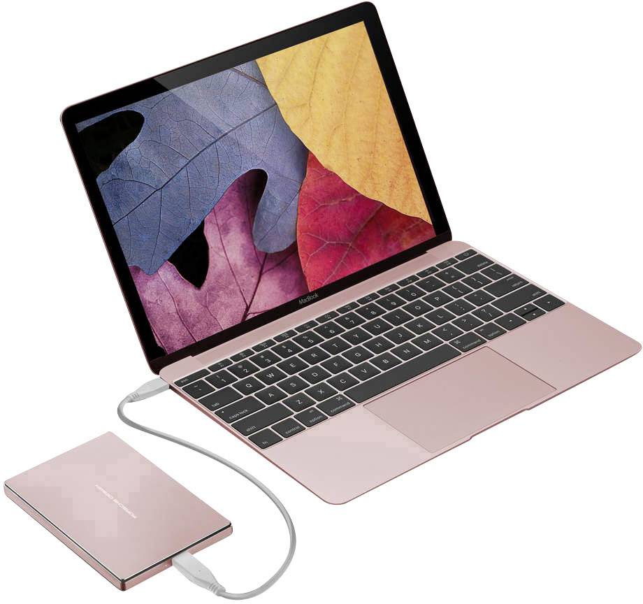 LaCie Porsche Design Externe Festplatte 6.35cm (2.5 Zoll) (generalüberholt) (sehr gut) 2TB Roségold USB-C™
