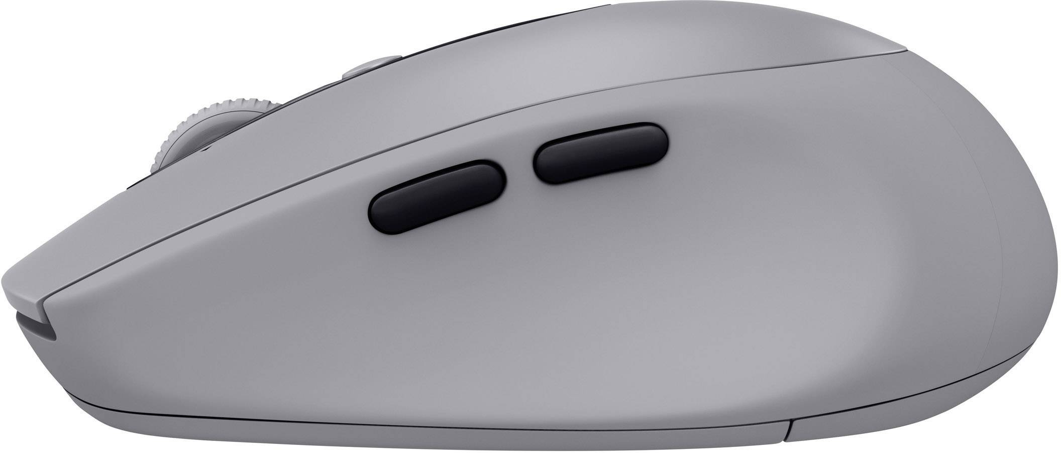Logitech M590 Silent Kabellose Maus Bluetooth®, Funk Optisch Grau 7 Tasten 1000 dpi Geräuscharme Tasten