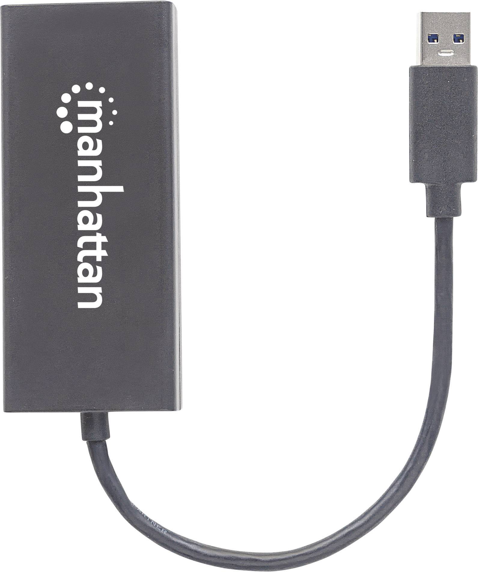 Manhattan 152327 USB 3.2 Gen 1 (USB 3.0) / DisplayPort Adapter [1x USB 3.2 Gen 1 Stecker A (USB 3.0) - 1x DisplayPort Buchse] Schwarz Farbcodiert