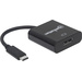 Manhattan 152020 DisplayPort / USB Adaptateur [1x USB 3.1 mâle type C - 1x DisplayPort femelle] noir code couleur, flexible