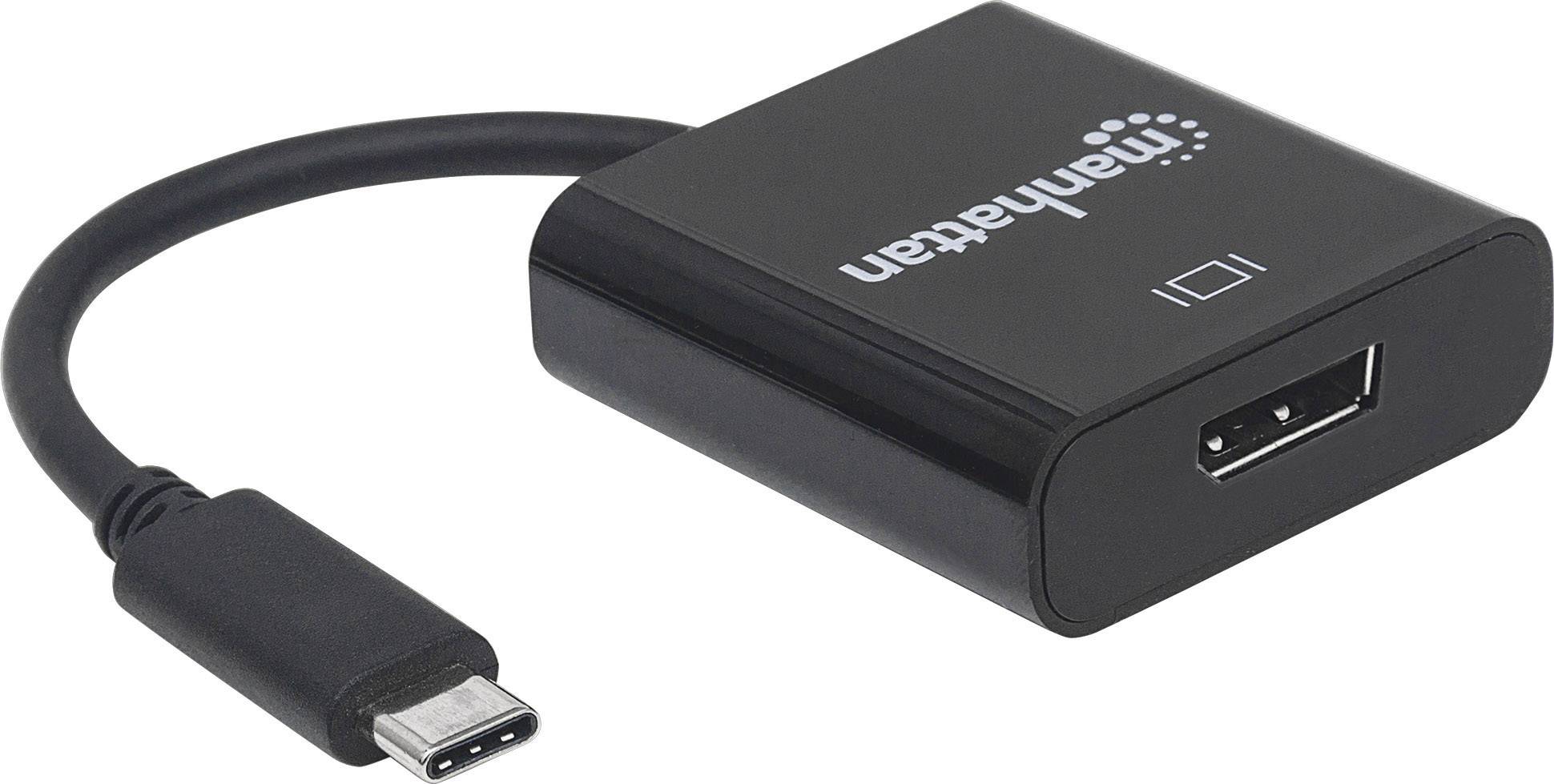Manhattan 152020 DisplayPort / USB Adapter [1x USB 3.2 Gen 2 Stecker C (USB 3.1) - 1x DisplayPort B