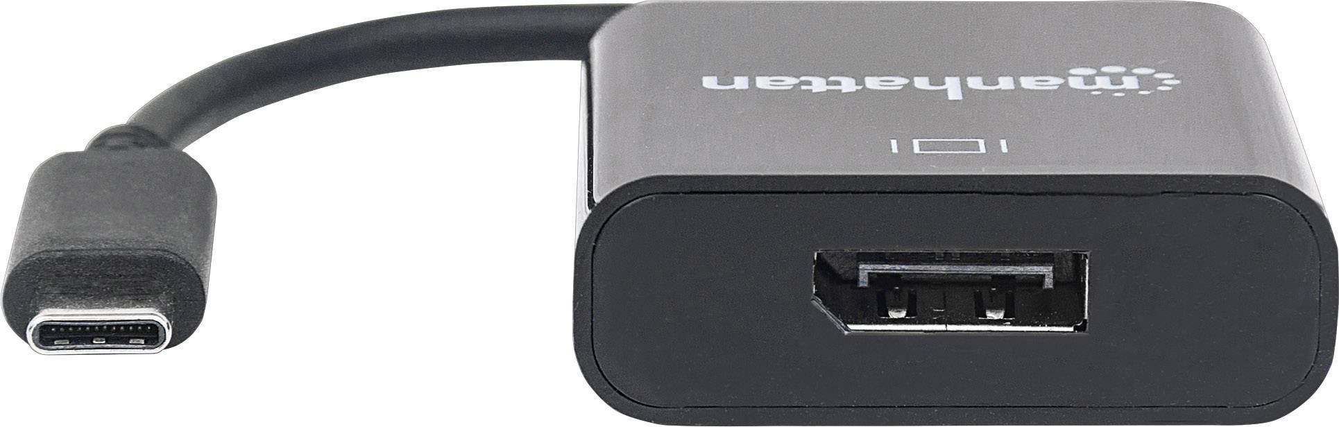 Manhattan 152020 DisplayPort / USB Adapter [1x USB 3.2 Gen 2 Stecker C (USB 3.1) - 1x DisplayPort B