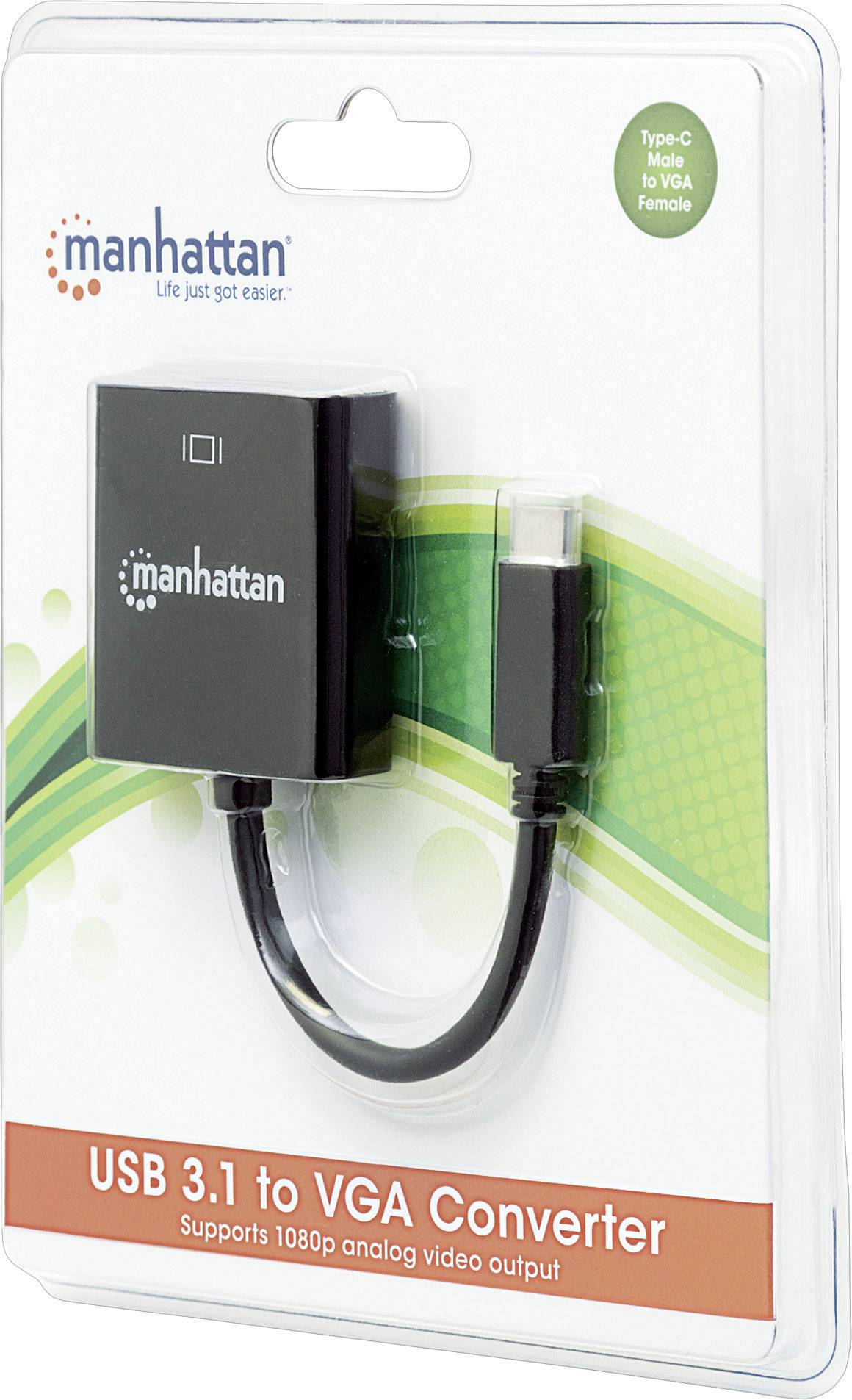 Verpackung eines USB 3.1 auf VGA Konverters der Marke 