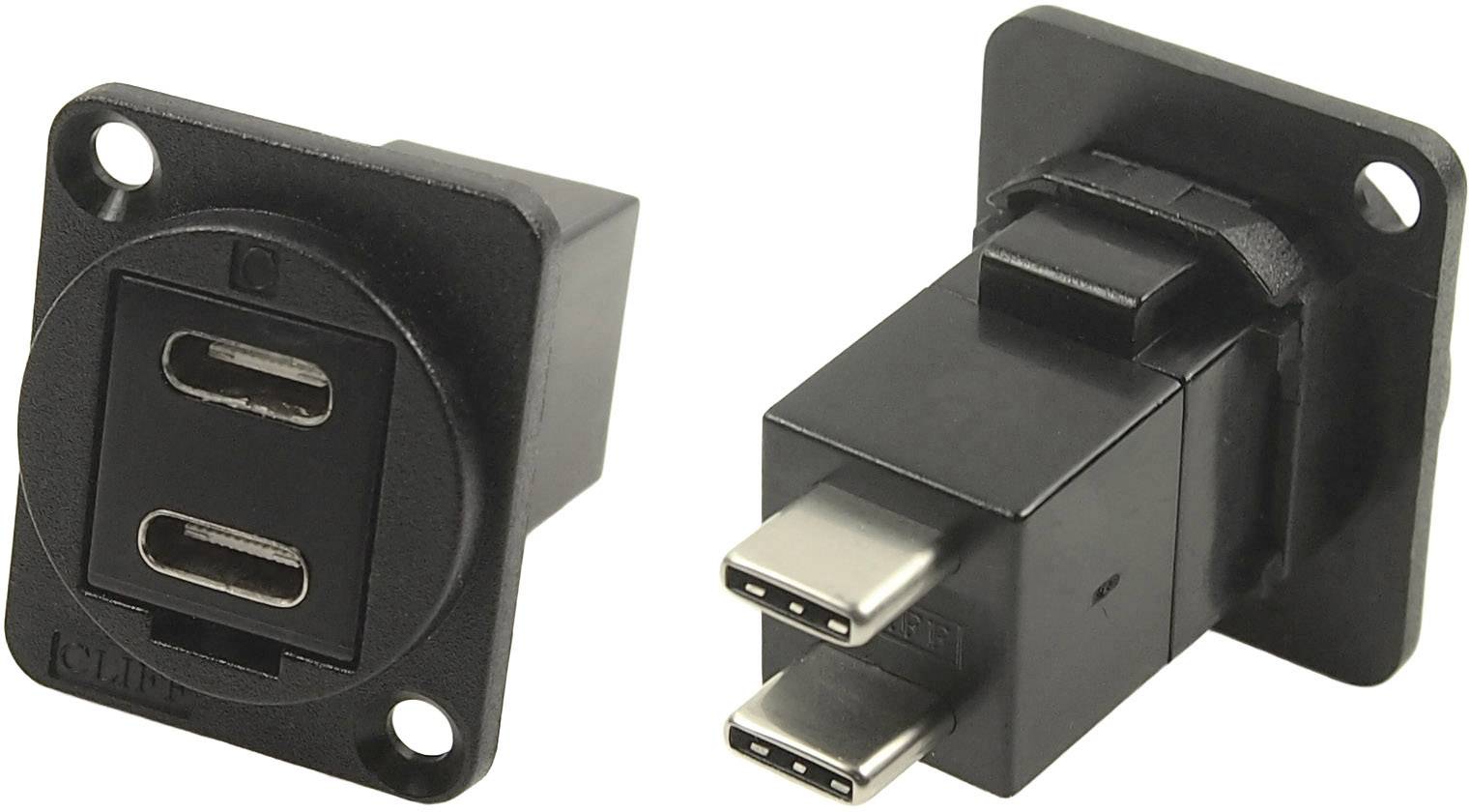 Cliff XLR Adapter USB-C™ Buchse auf USB-C™ Stecker Adapter, Einbau CP30212MB Inhalt: 1St.