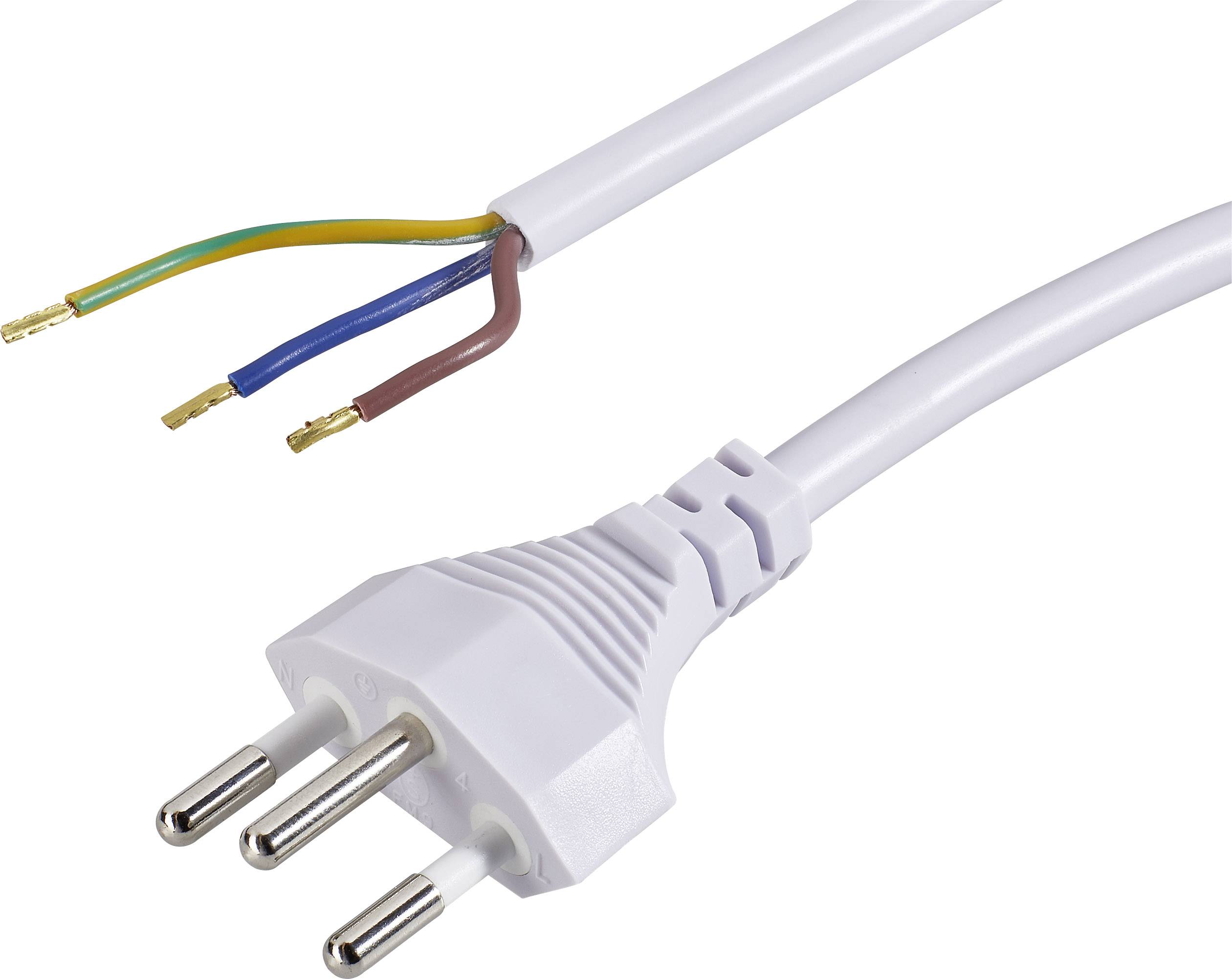 HAWA 1008288 Strom Anschlusskabel Weiß 1.50m